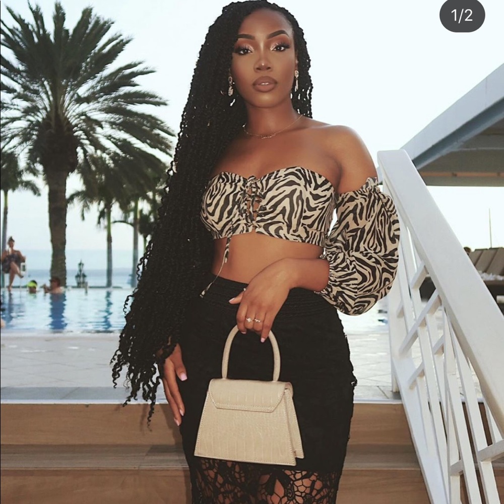 Animal Print Bandeau top